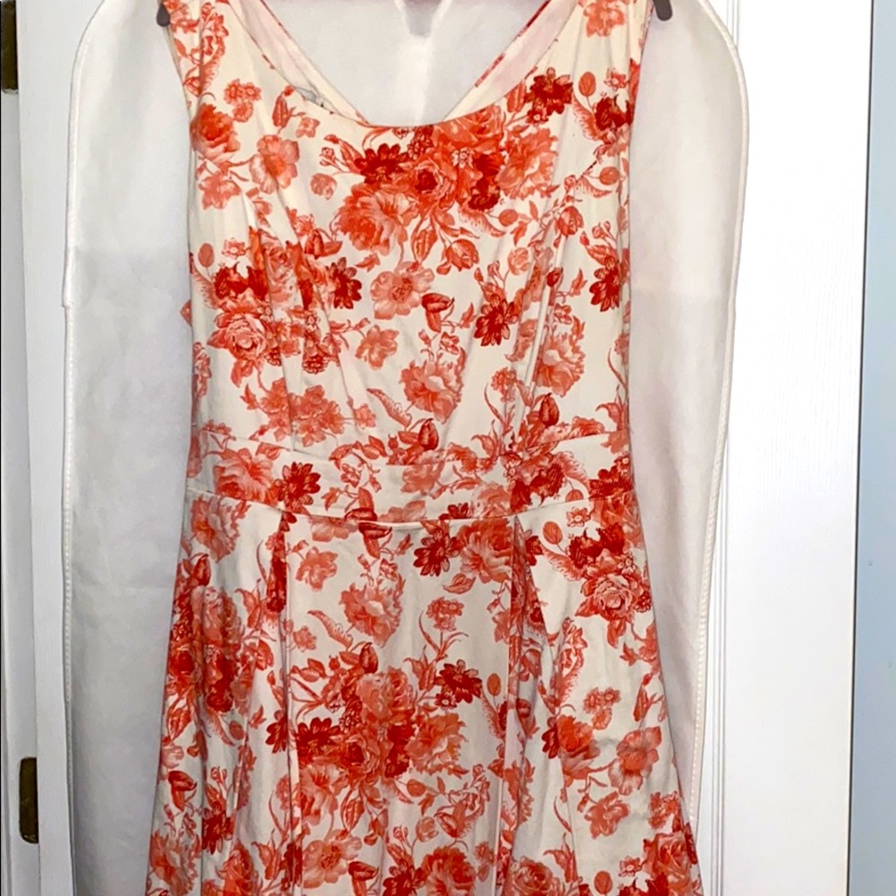 Floral print wrap dress